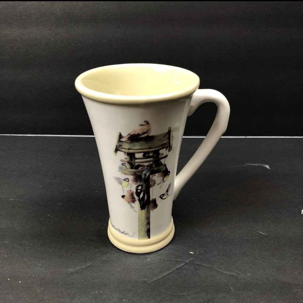 Marjolein Bastin Coffee Mug Cup Birdhouse Nature's Sketchbook Birds Hallmark